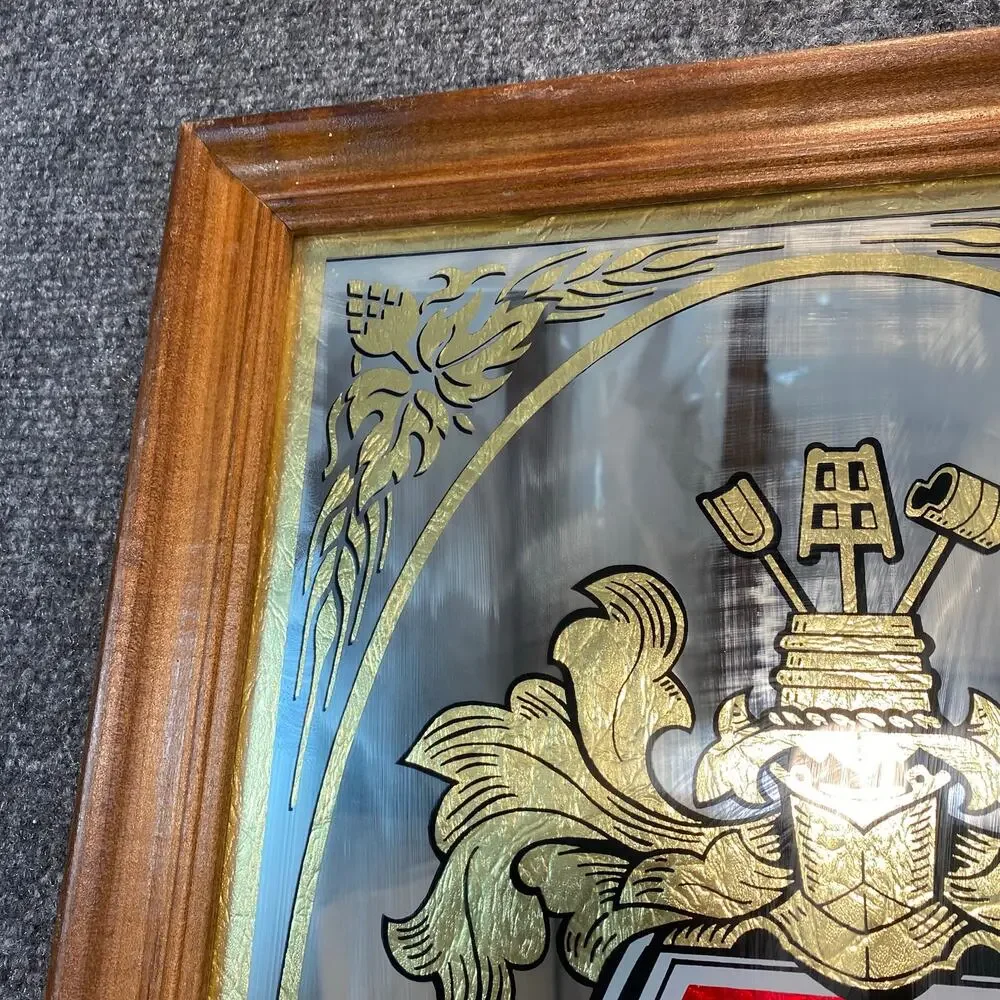 Vintage Beck's Beer Mirror German Pub Bar Sign 20x14 Wall Decor Advertising